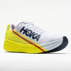 Hoka One One Rocket X Unisex White/Evening Primrose -All Shoes Sales 046959 5