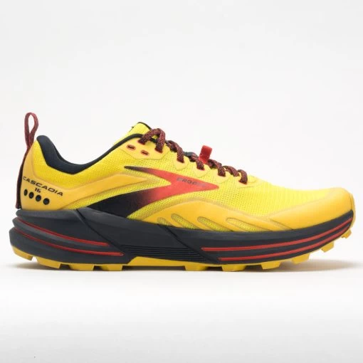 Brooks Cascadia 16 Men's Yellow/Black/Grenadine -All Shoes Sales 047324 3