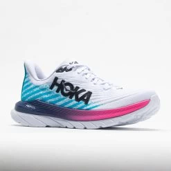 HOKA Mach 5 Men's White/Scuba Blue -All Shoes Sales 048548 5