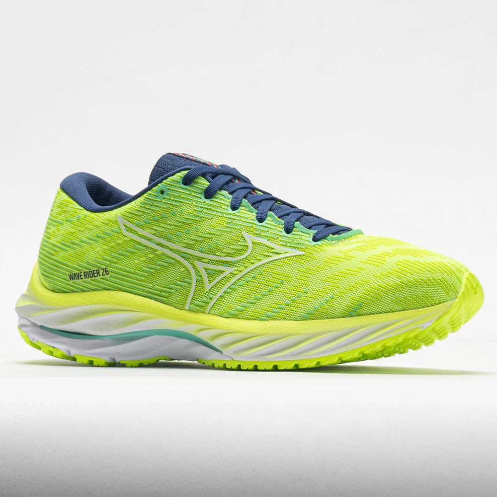 Mizuno Wave Rider 26 Mesh Women's Neo Lime/White 5 Mizuno Wave Rider 26 Mesh Women's Neo Lime/White - Image 5