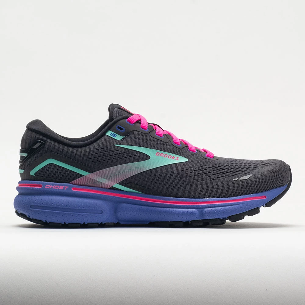 Brooks Ghost 15 Women's Black/Blue/Aruba 1 Brooks Ghost 15 Women's Black/Blue/Aruba