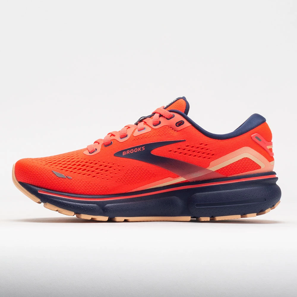 Brooks Ghost 15 Women's Coral/Navy/Peach 2 Brooks Ghost 15 Women's Coral/Navy/Peach - Image 2