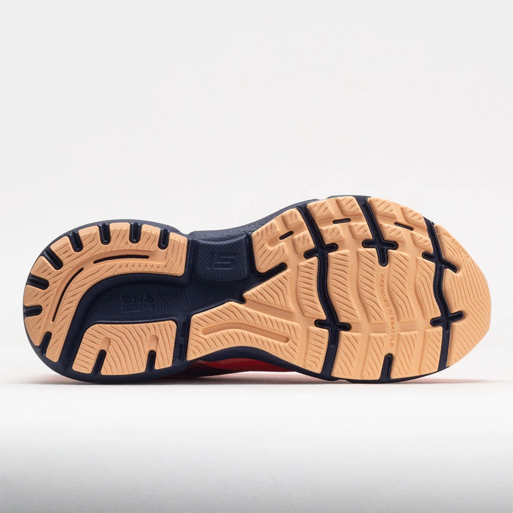 Brooks Ghost 15 Women's Coral/Navy/Peach 4 Brooks Ghost 15 Women's Coral/Navy/Peach - Image 4