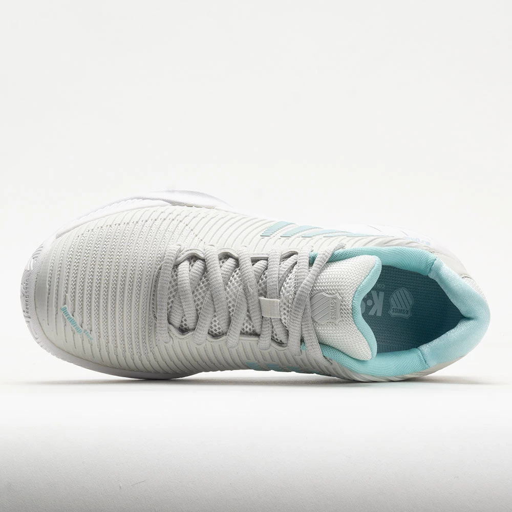 K-Swiss Hypercourt Express 2 Women's Vaporous Gray/White/Blue Glow 3 K-Swiss Hypercourt Express 2 Women's Vaporous Gray/White/Blue Glow - Image 3